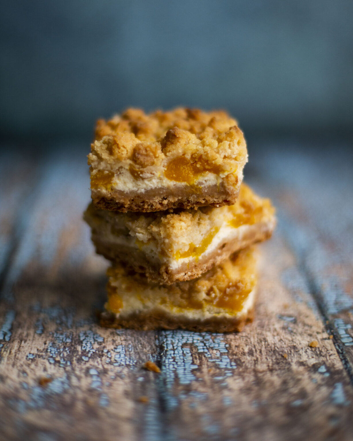 Mango kruimel cheesecake plaatkoek Zoete Zusjes